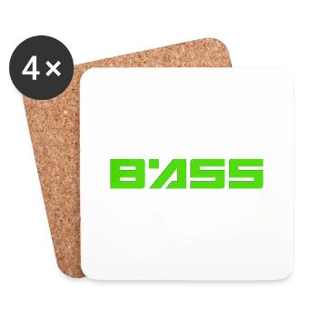 bass4 - Dessous de verre (lot de 4) - blanc - Devant
