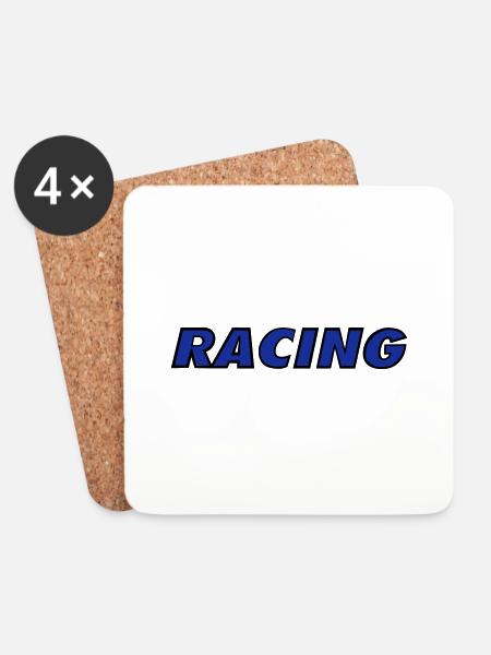 Racing - Untersetzer (4er-Set) - Weiß