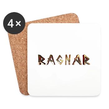 nordische Wikinger Ragnar Mythologie Odin Geschenk - Untersetzer (4er-Set) - Weiß - Vorne