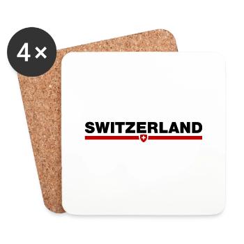 Switzerland - Untersetzer (4er-Set) - Weiß - Vorne