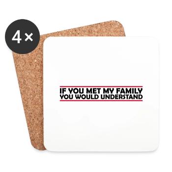 you would understand quote - Coasters (set of 4) - white - Front
