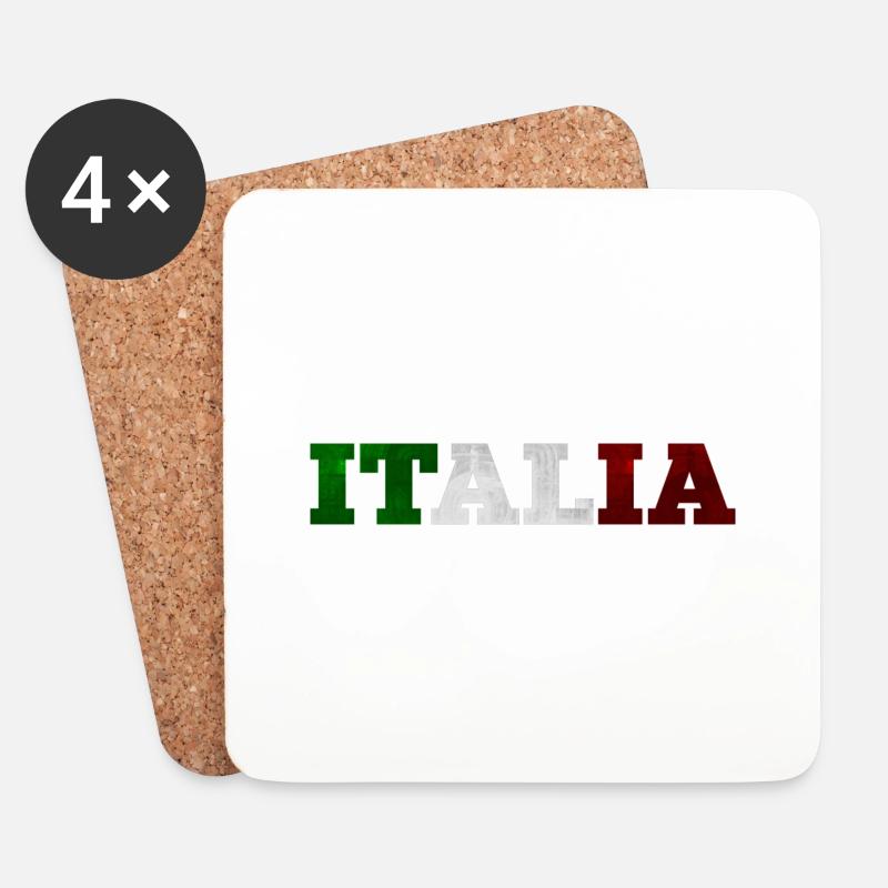 Italia - Untersetzer (4er-Set) - Weiß