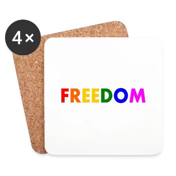 Freedom - Coasters (set of 4) - white - Front