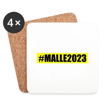 Malle 2023 - Untersetzer (4er-Set) - Weiß - Vorne