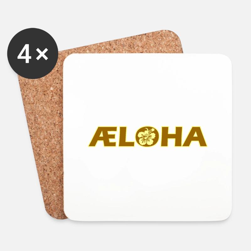 aeloha - Untersetzer (4er-Set) - Weiß