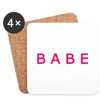 Babe - Coasters (set of 4) - white - Front