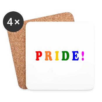 Pride - Untersetzer (4er-Set) - Weiß - Vorne