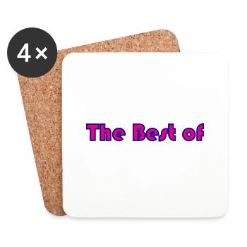 MASTER. THANK YOU. THANK YOU MASTER. MASTER. MASTER GIFT - Coasters (set of 4) - white - Front