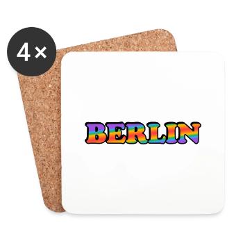 Gay Berlin - Dessous de verre (lot de 4) - blanc - Devant