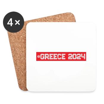 Greece 2024 - Coasters (set of 4) - white - Front
