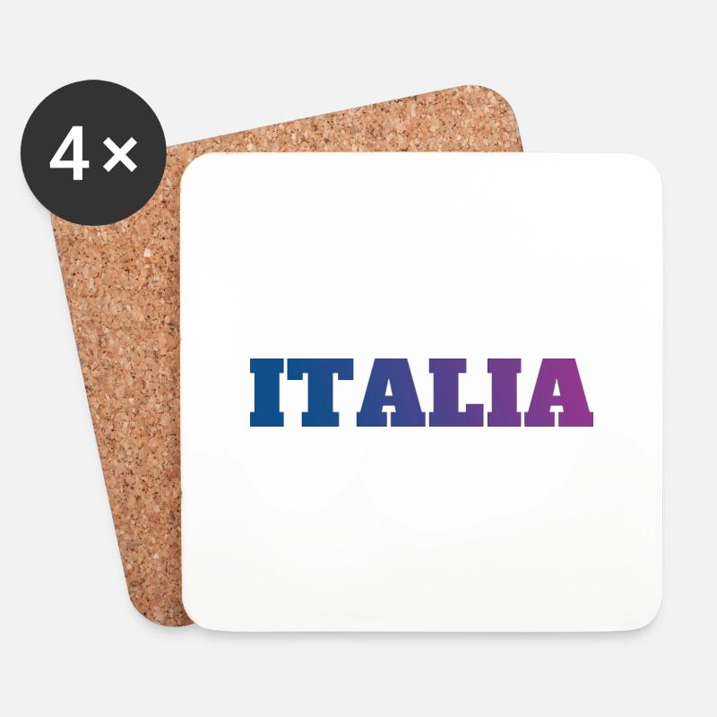 Italia - Untersetzer (4er-Set) - Weiß
