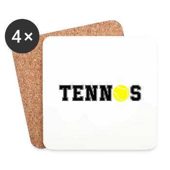 tennis - Coasters (set of 4) - white - Front