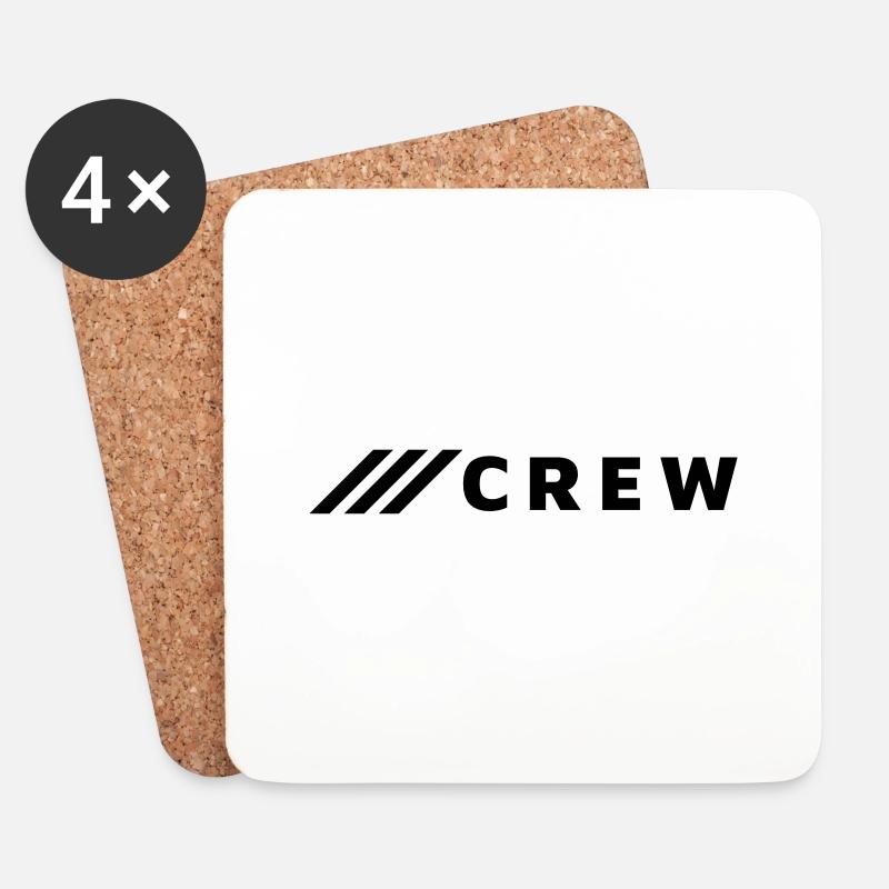 CREW - Untersetzer (4er-Set) - Weiß