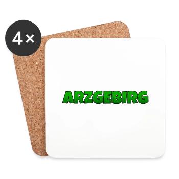 Arzgebirg Heimat Sachsen - Untersetzer (4er-Set) - Weiß - Vorne