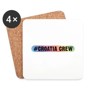 Croatia Crew - Untersetzer (4er-Set) - Weiß - Vorne