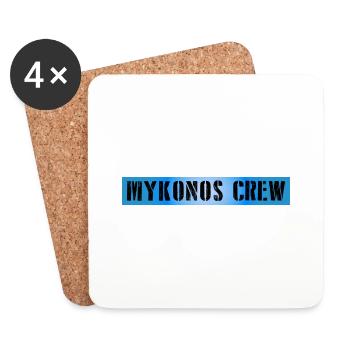Mykonos Équipage - Dessous de verre (lot de 4) - blanc - Devant