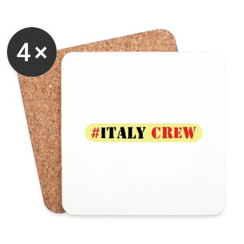 Italy Crew - Coasters (set of 4) - white - Front