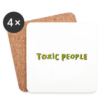 Toxic People - Coasters (set of 4) - white - Front