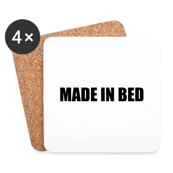 FAIT AU LIT - Dessous de verre (lot de 4) - blanc - Devant