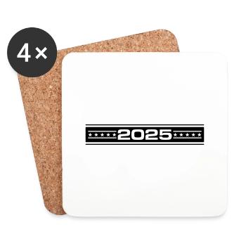 2025 Year Element - Coasters (set of 4) - white - Front
