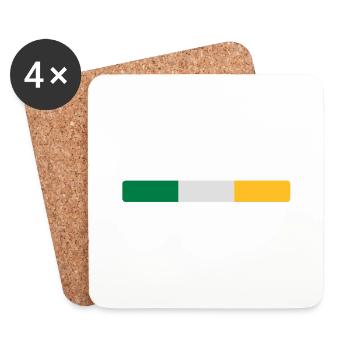 Irlande - Dessous de verre (lot de 4) - blanc - Devant