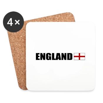 angleterre - Dessous de verre (lot de 4) - blanc - Devant
