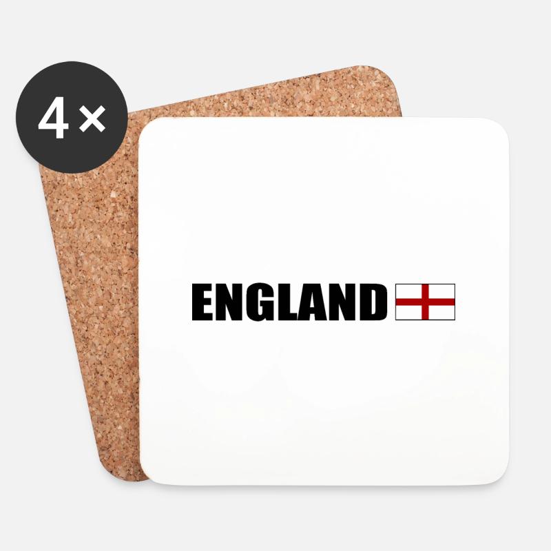 England - Untersetzer (4er-Set) - Weiß