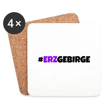 Erzgebirge meine Heimat - Untersetzer (4er-Set) - Weiß - Vorne