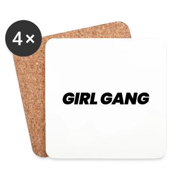Girl Gang - Coasters (set of 4) - white - Front