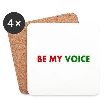 Be my voice iran - Coasters (set of 4) - white - Front
