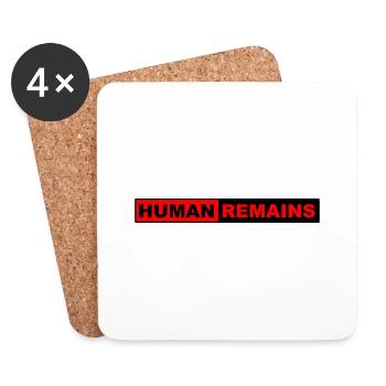 Human Remains - Coasters (set of 4) - white - Front