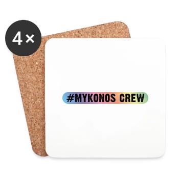 Mykonos Équipage - Dessous de verre (lot de 4) - blanc - Devant