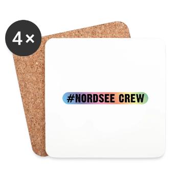 Nordsee Crew - Untersetzer (4er-Set) - Weiß - Vorne