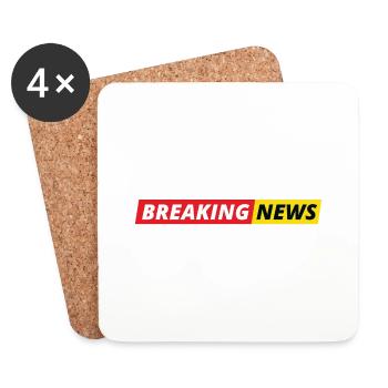 Breaking News - Coasters (set of 4) - white - Front