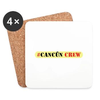 Cancun Crew - Untersetzer (4er-Set) - Weiß - Vorne