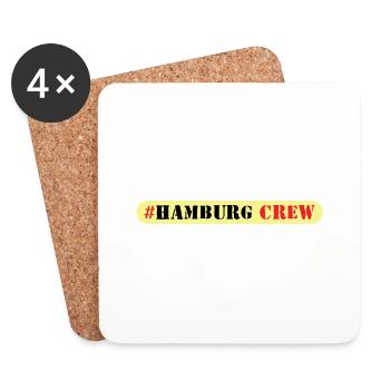 Hamburg Crew - Untersetzer (4er-Set) - Weiß - Vorne