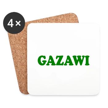 Gazawi gaza - Coasters (set of 4) - white - Front