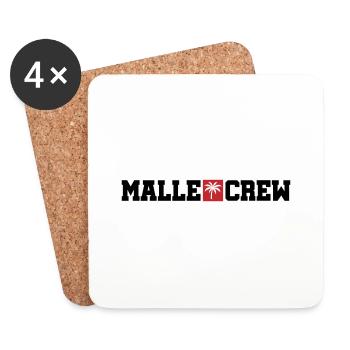 Malle Crew Mallorca - Untersetzer (4er-Set) - Weiß - Vorne
