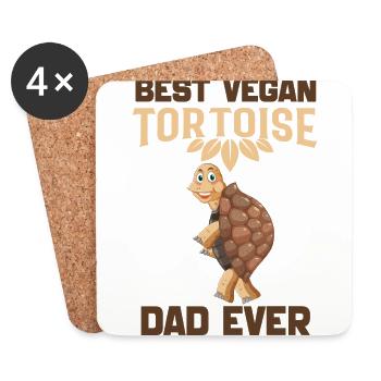 Tortoises - Coasters (set of 4) - white - Front
