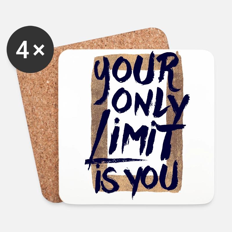 Your only limit is you - Untersetzer (4er-Set) - Weiß