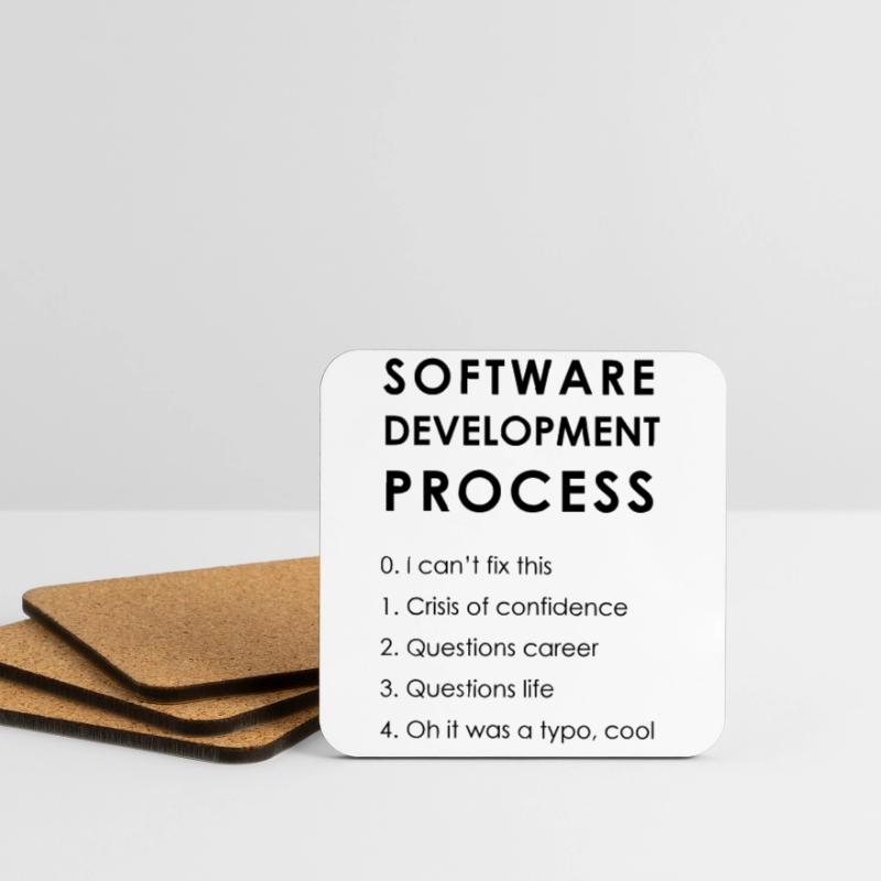 Software Development Process Coasters (set of 4)