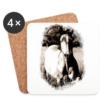 QH Vintage - Untersetzer (4er-Set) - Weiß - Vorne