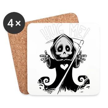 Sweet Death - Untersetzer (4er-Set) - Weiß - Vorne