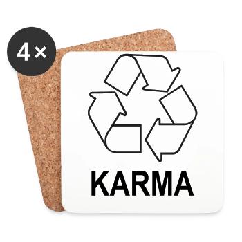 Karma - Untersetzer (4er-Set) - Weiß - Vorne