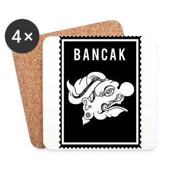Bancak - Wayang - Untersetzer (4er-Set) - Weiß - Vorne