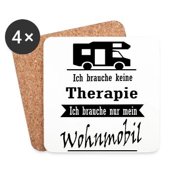 Wohnmobil - Untersetzer (4er-Set) - Weiß - Vorne