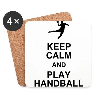 Handball Handballer Handballeur Sport Winner - Coasters (set of 4) - white - Front