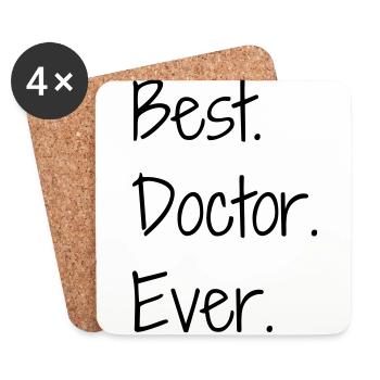 Doctor Arzt Médecin Docteur Medecine Life - Coasters (set of 4) - white - Front