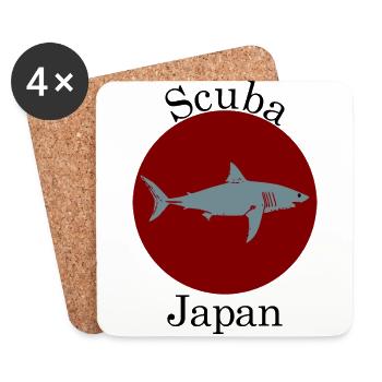 Scuba Japan - Coasters (set of 4) - white - Front
