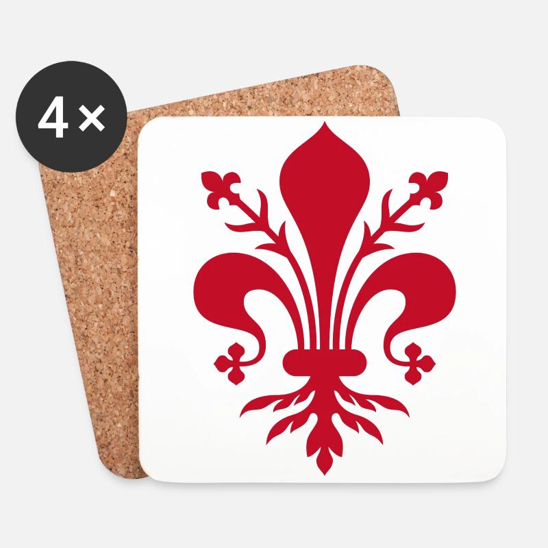 Giglio Firenze - Untersetzer (4er-Set) - Weiß